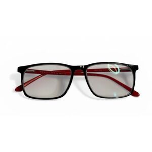 VTG Police Glasses Frames Black Red Rectangle‎ V2042 2009 Italy 55-17-145
